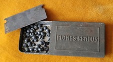 Ancienne Petite Boîte Métallique "Plombs Fendus" - Chasse