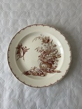 Plat Faïence De Lunéville décor Champêtre 