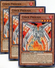 3 X YU-GI-OH CYBER PHOENIX PROMO COMMON MINT AP02-EN015