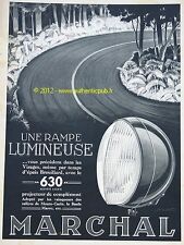 PUBLICITE ORIGINALE DE 1939 MARCHAL PHARE RAMPE LUMINEUSE A KOW FRENCH AD PUB
