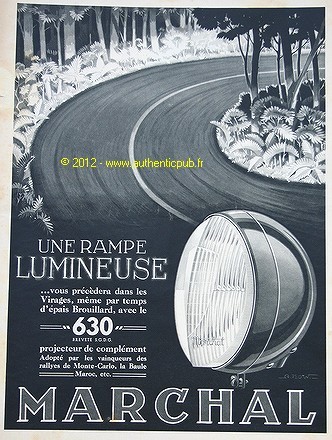Publicite originale 1939 - originale, de