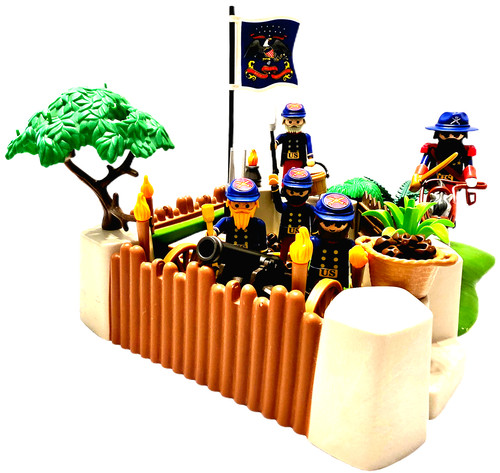 Playmobil diorama canon