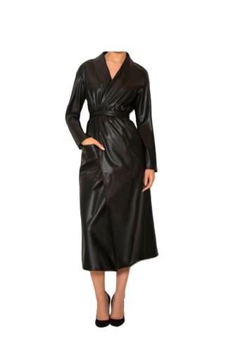 Trench coat noir - pour, femmes