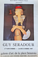 Guy Séradour - Affiche originale d'exposition - Galerie Place Beauvau - Poster -1987