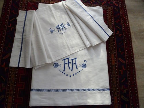 Beau drap ancien taie - beau,