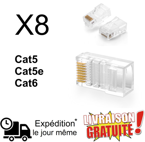 Connecteurs rj45 ethernet - connecteurs,