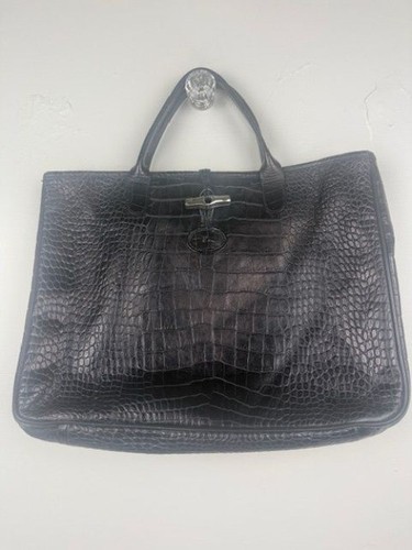 Longchamp black crocodile - longchamp,