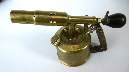 Ancienne lampe souder - souder, bronze