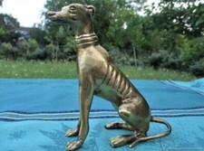 sculpture ancienne lévrier bronze milieu XIX siècle