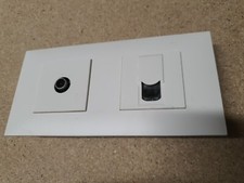 Double Prise RJ45 et Tv