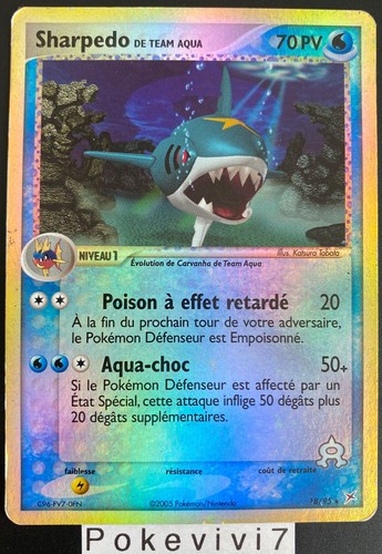 Carte pokemon sharpedo - sharpedo, 18/95