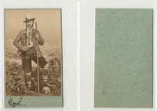 Tyrolien en costume CDV