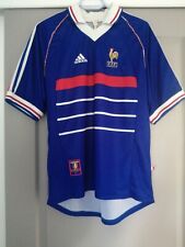 Maillot équipe de FRANCE 98 pas ZIDANE COUPE DU MONDE ADIDAS vintage  M 