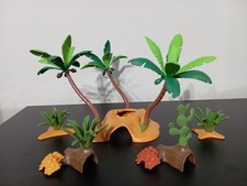 PLAYMOBIL LOT PALMIERS PLANTES DÉSERT OASIS SAFARI FORÊT ÉGYPTIENNE ÎLE
