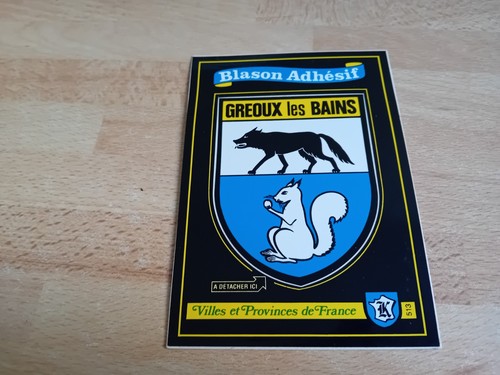 Carte postale blason adhésif - carte,