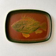 1 Assiette Poisson Faïence St Clément Vieux Manoir Décor Rascasse Vintage 60's