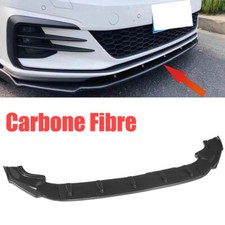 Pour  Golf MK7 MK7.5 R R-Line Spoiler Lèvre Lame Jupe Pare-Choc Avant Carbone