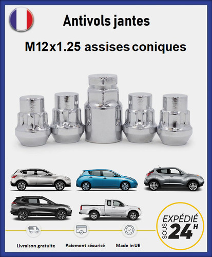 Ecrous antivol roues pour - ecrous,