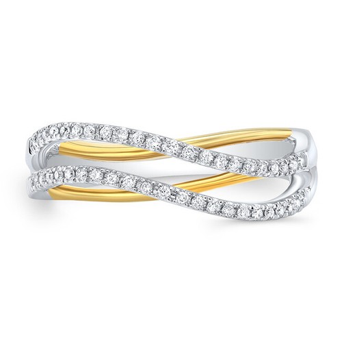 Bague diamant bypass - diamant,