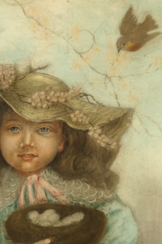 étonnant ancien portrait - et,