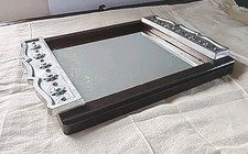 Ancien Plateau Art Déco Bois