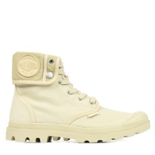Chaussures Boots Palladium homme Baggy Beige Textile Lacets