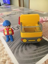 Playmobil 1.2.3. : 6960 :  Camion benne avec chauffeur