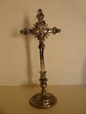 Crucifix en bronze plaqué