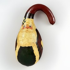 Hand Painted Santa Claus Gourd