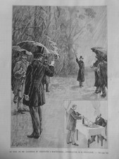 1890  DUEL PISTOLET  DEROULE