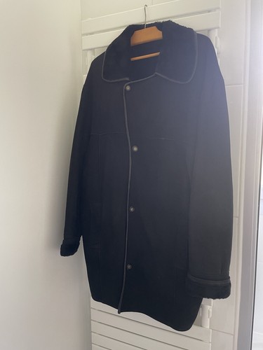 Manteau peau lainée - peau,