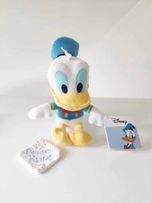Peluche/Doudou Donald Canard Blanc Bleu Jaune Noeud Rouge 22cm - Disney Nicotoy