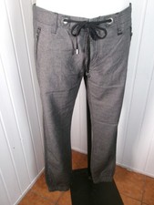 Pantalon  jogging chino gris épais TIMEZONE Elin Tz W28 38/40 Taille basse lien