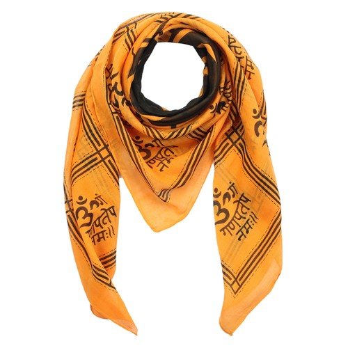 Echarpe coton 2 orange - om,