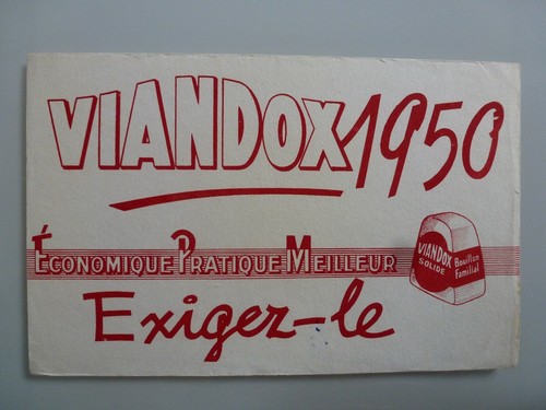 Viandox 1950 bouillon buvard - 1950,