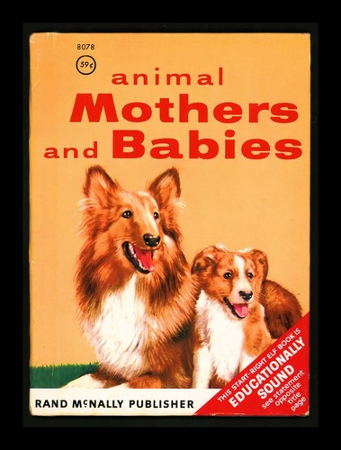 Vintage 1956 animal mothers - 1956, "animal