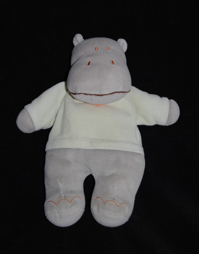 🦛Doudou hippopotame gris