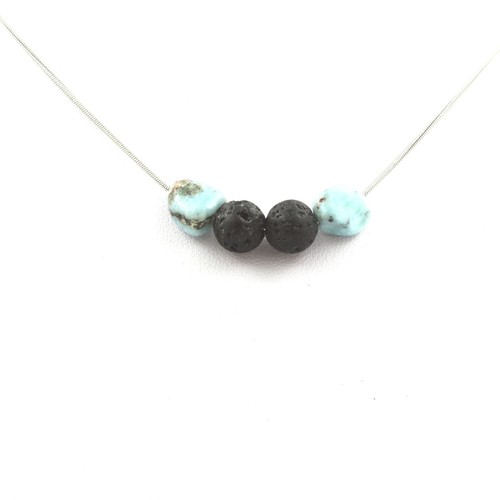 Collier larimar république - collier,