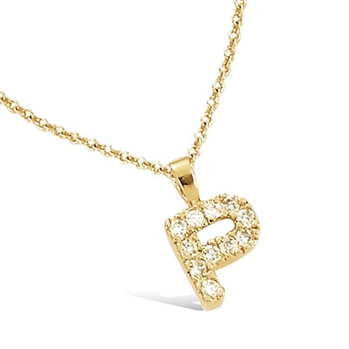 Collier pendentif alphabet - "pendentif,