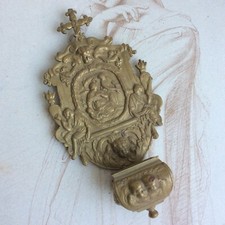 Ancien Bénitier en Bronze