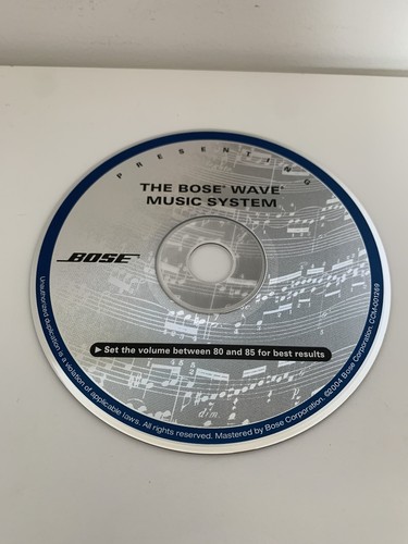 Bose presentation - cd,