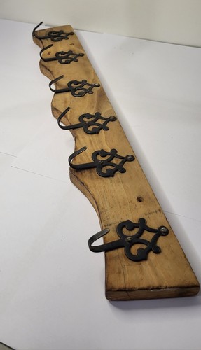 Wall coat rack 6 - rack, wrought