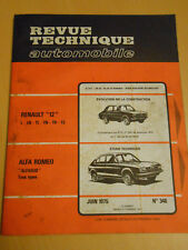 RTA revue technique n° 346 ALFA ROMEO alfasud tous types