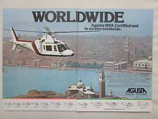 9/1980 PUB AGUSTA HELICOPTERE AGUSTA 109A VENISE VENEZIA ORIGINAL AD