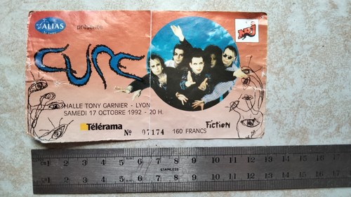 Billet concert the cure 1992 - the,