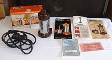 Cafetière électrique VELOX  métal chromé vintage made in Italy - complète