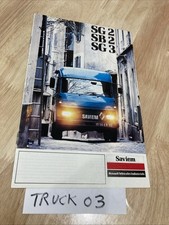 Renault Saviem SG2 SB2 SG3 prospectus catalogue camion poids lourd