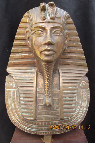 Sculpture bronze buste pharaon - buste,