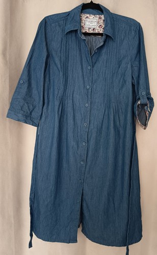 Robe chemise en - , jean