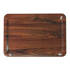 Plateau Self-Service Noyer Stratifié 53x37 Cm | Plateaux Mensa Restaurant